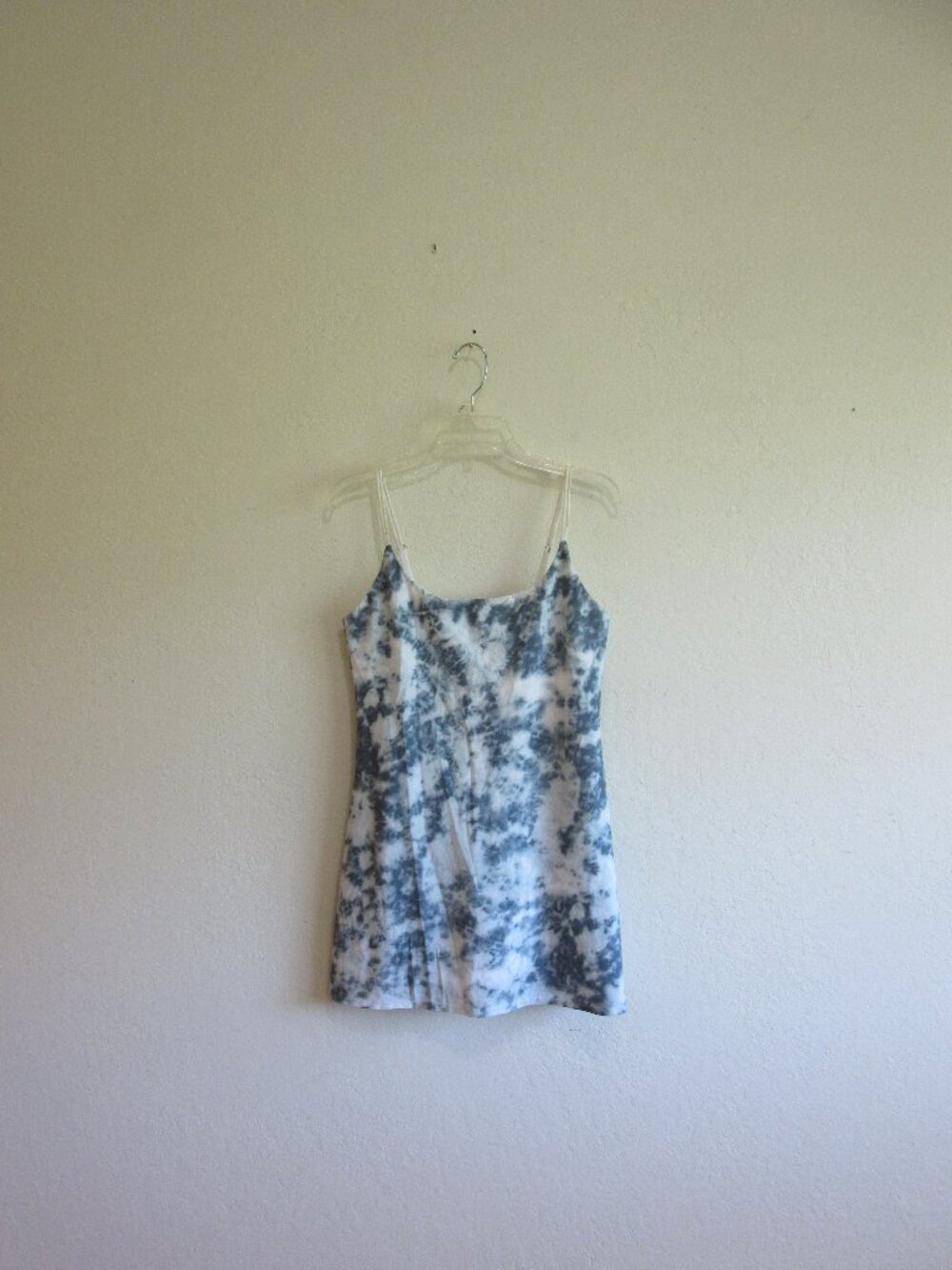 ABERCROMBIE FITCH Blue & White Spaghetti Sleeves M Tennis Pickleball Dress